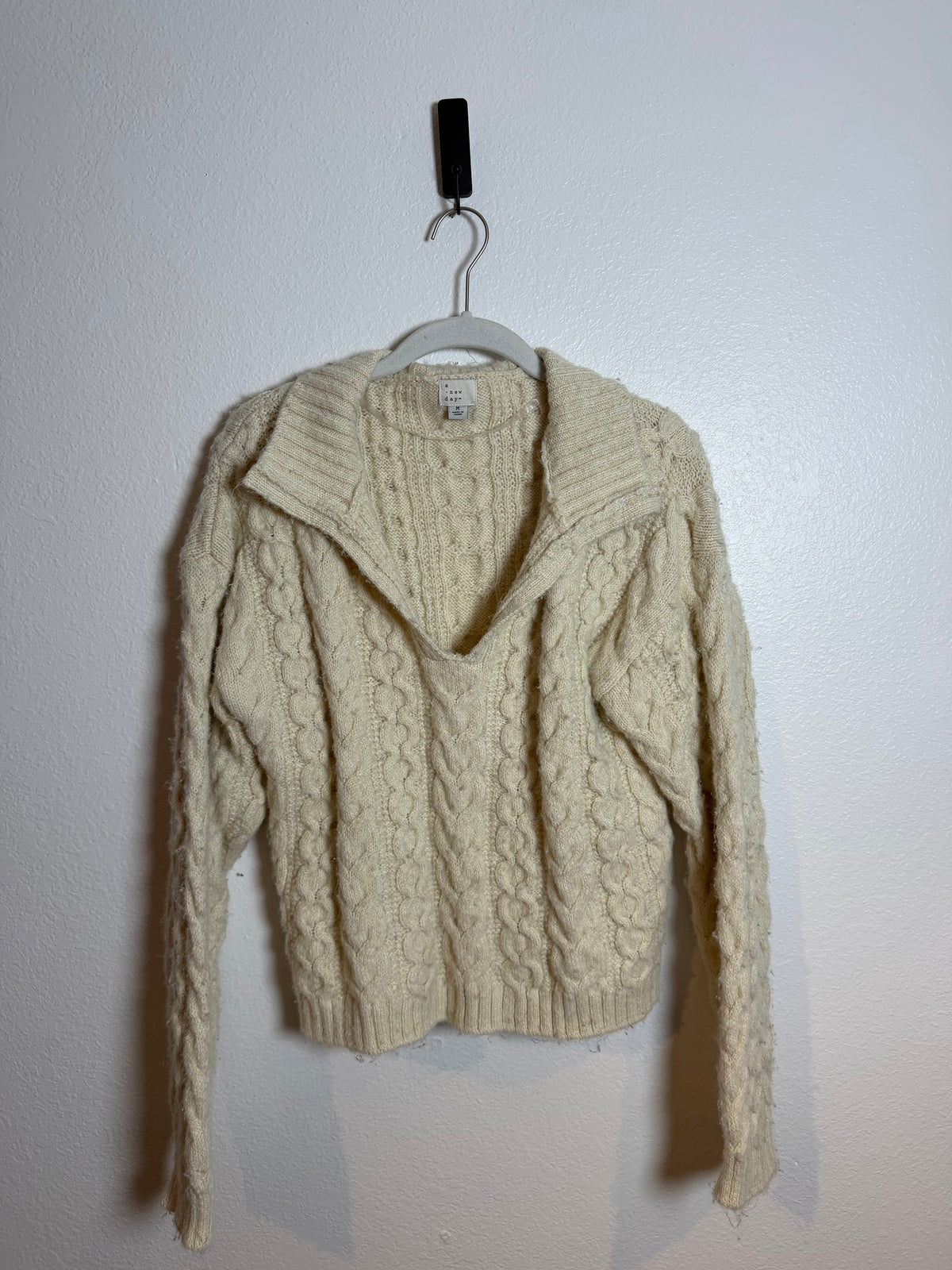 A New Day Cream Sweater Size Medium