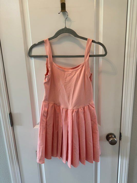 Pleated Mini Dress Women’s Small Peach