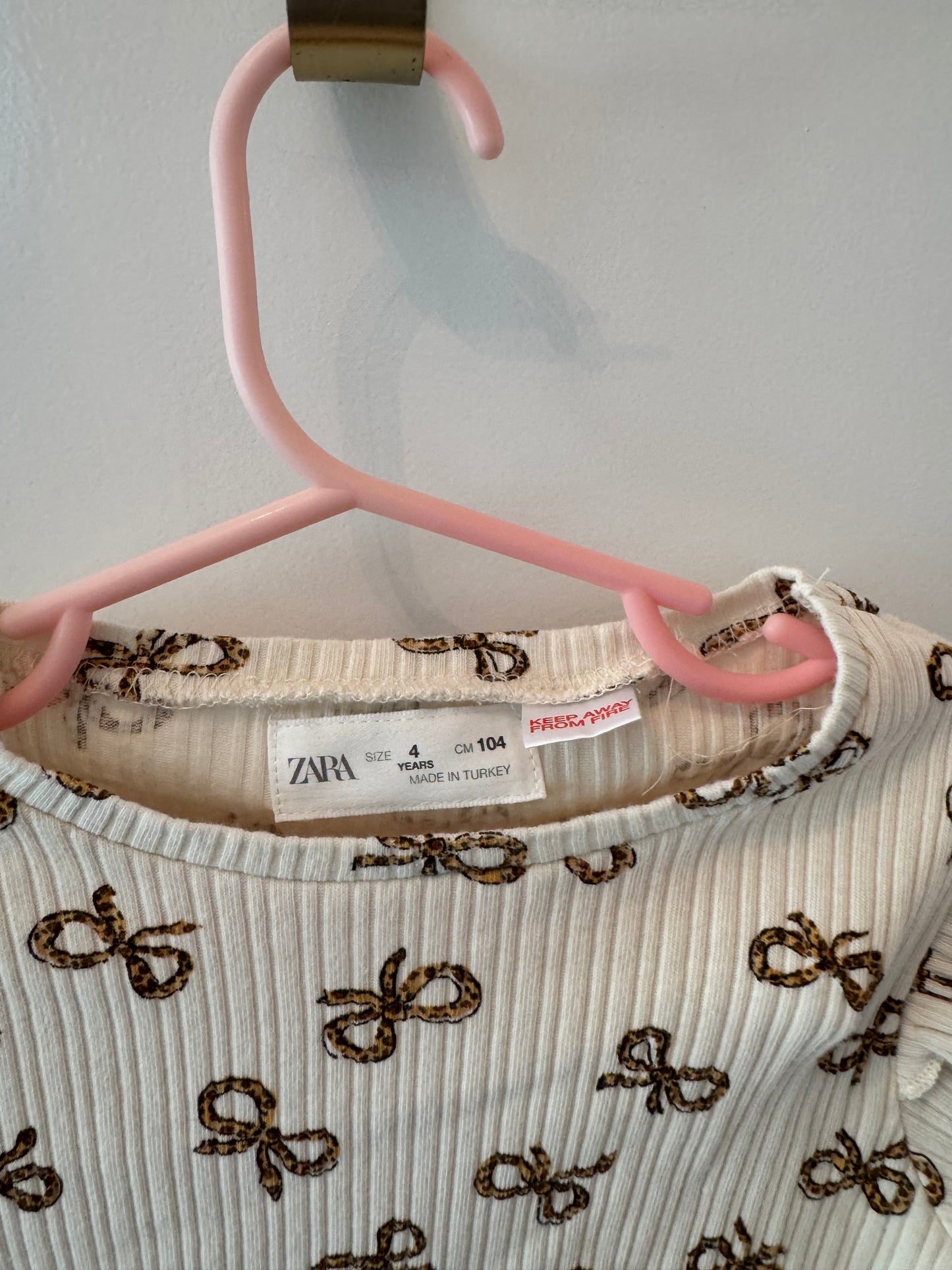 Zara Bow Top Size 4