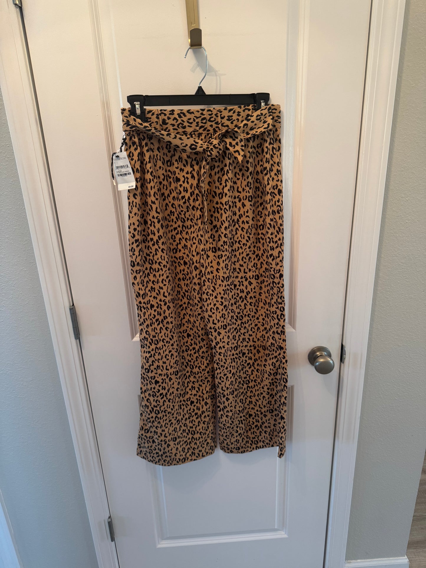Nordstrom Cheetah Wide Leg Pants Women’s Small NWT