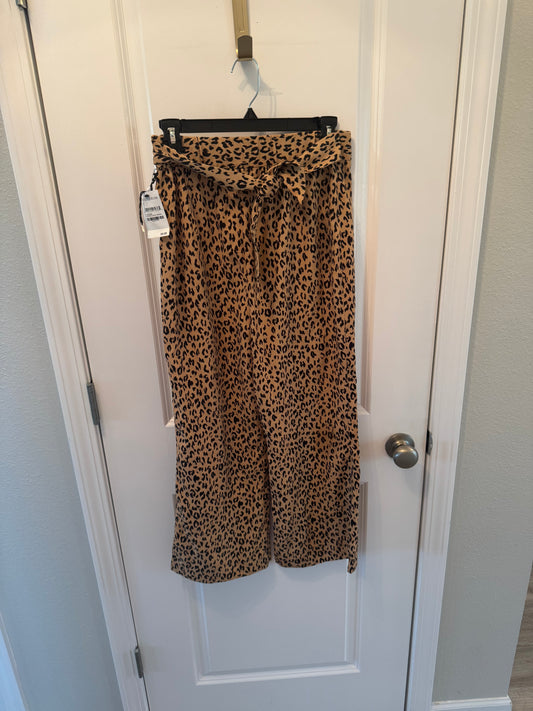Nordstrom Cheetah Wide Leg Pants Women’s Small NWT
