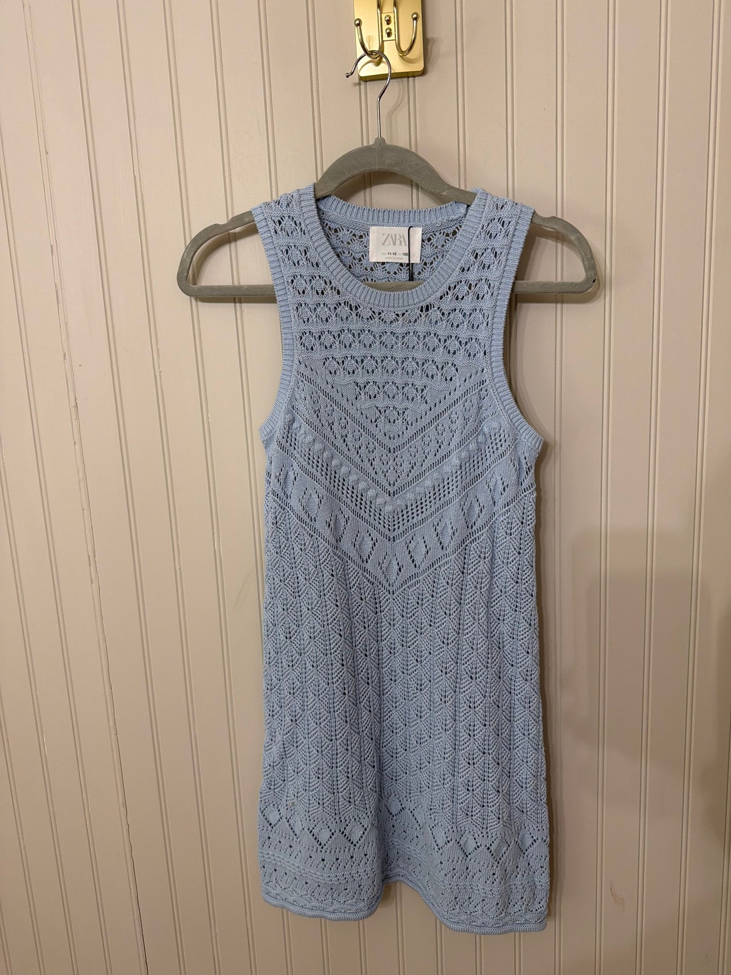 Zara Open Knit Dress Girl’s Size 11-12 NWT