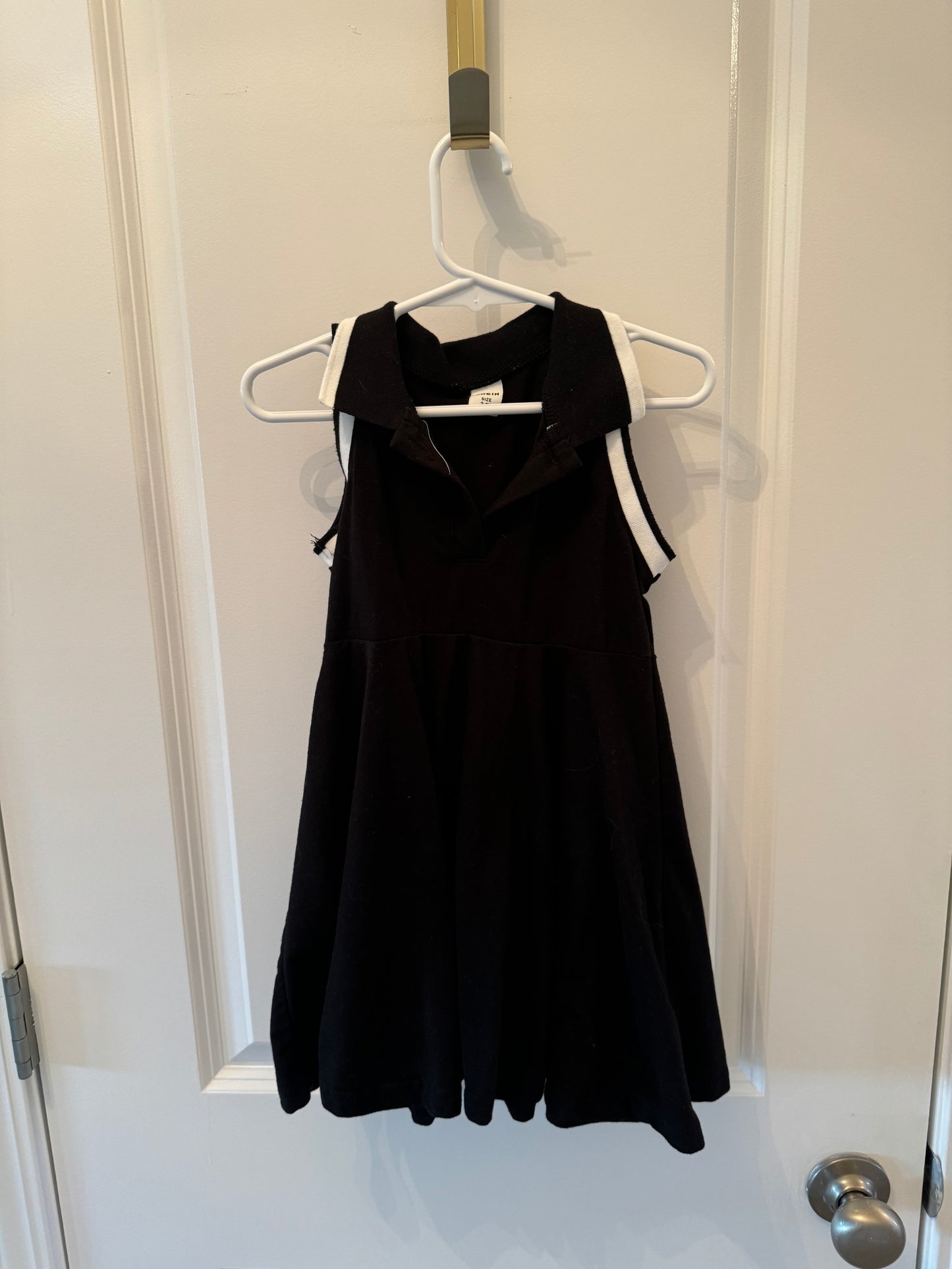 Polo Sleeveless Dress Toddler Girl Size 2-3 Years Black