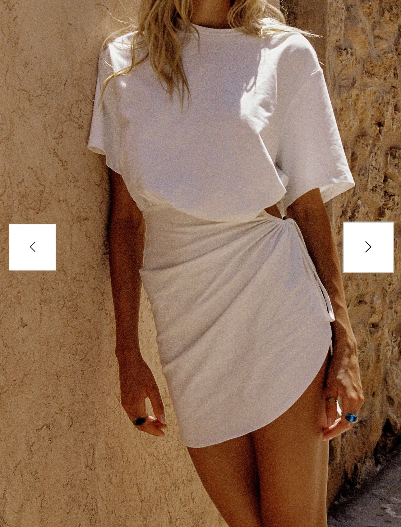 SNDYS Lola Mini Dress Women’s Small White