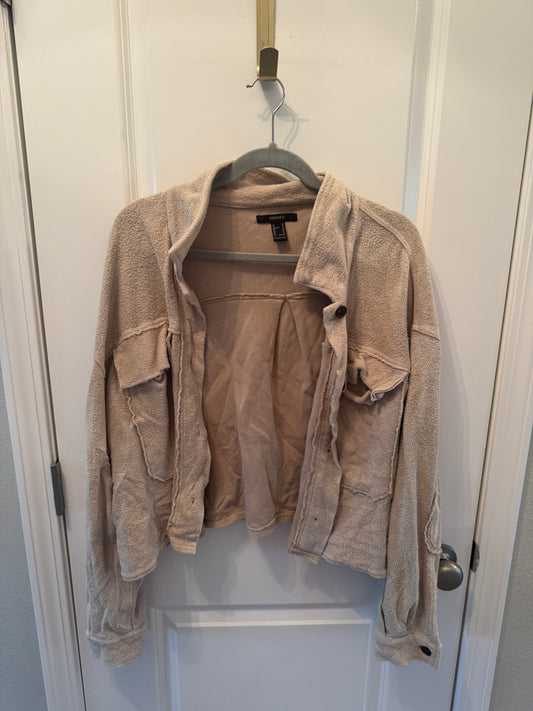 Forever 21 Shacket Women’s Medium Tan