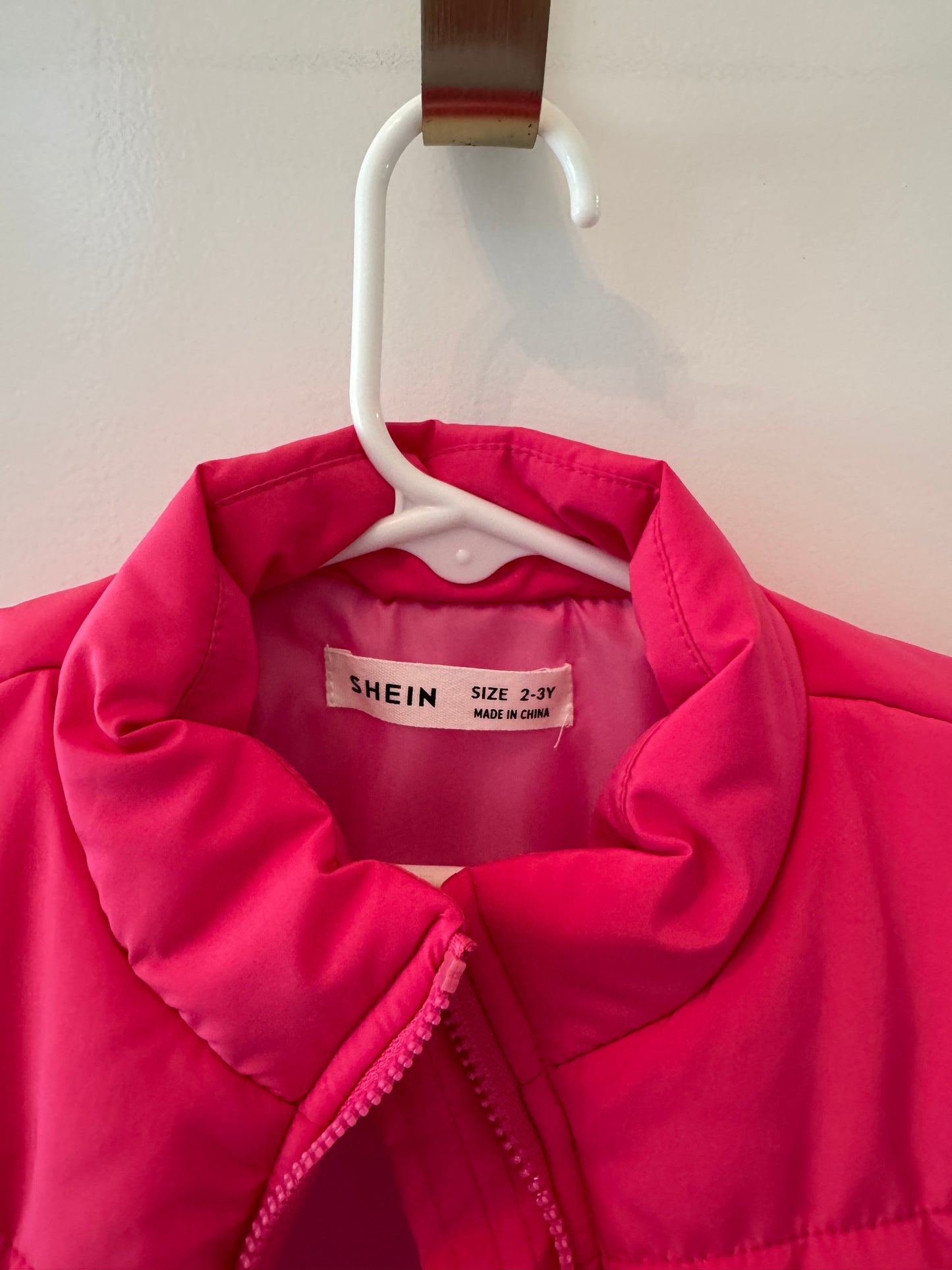 Toddler Pink Vest Size 2/3 Years