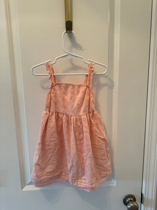 Eyelet Dress Toddler Girl Size 3T Pink