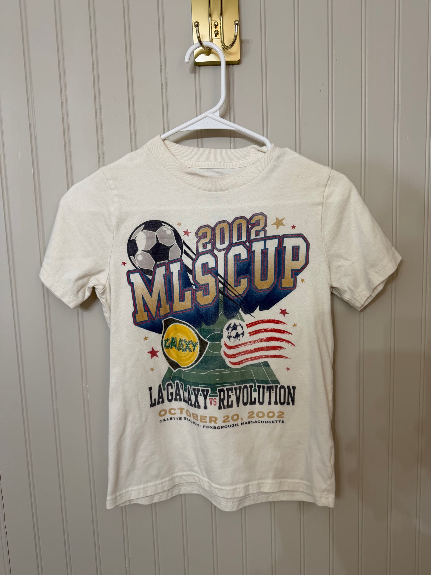 MLS Cup 2002 Galaxy x Revolution Tee Youth Size 11-12 Years