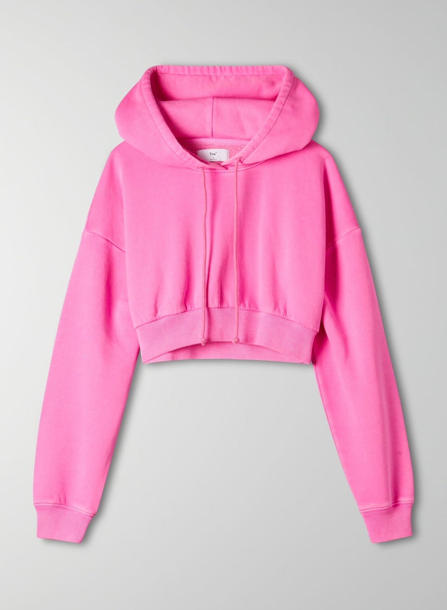 Aritzia TNA Super Crop Hoody Women’s Large Neon Fuchsia