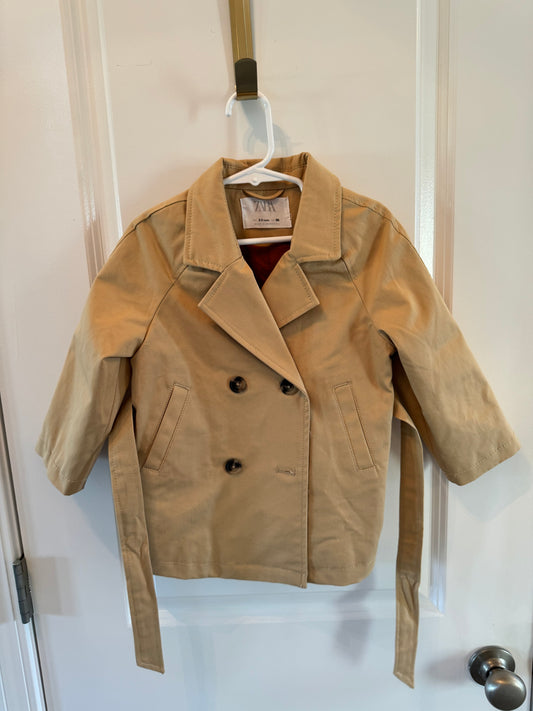 Zara Trench Coat Toddler Size 2-3 Years Tan