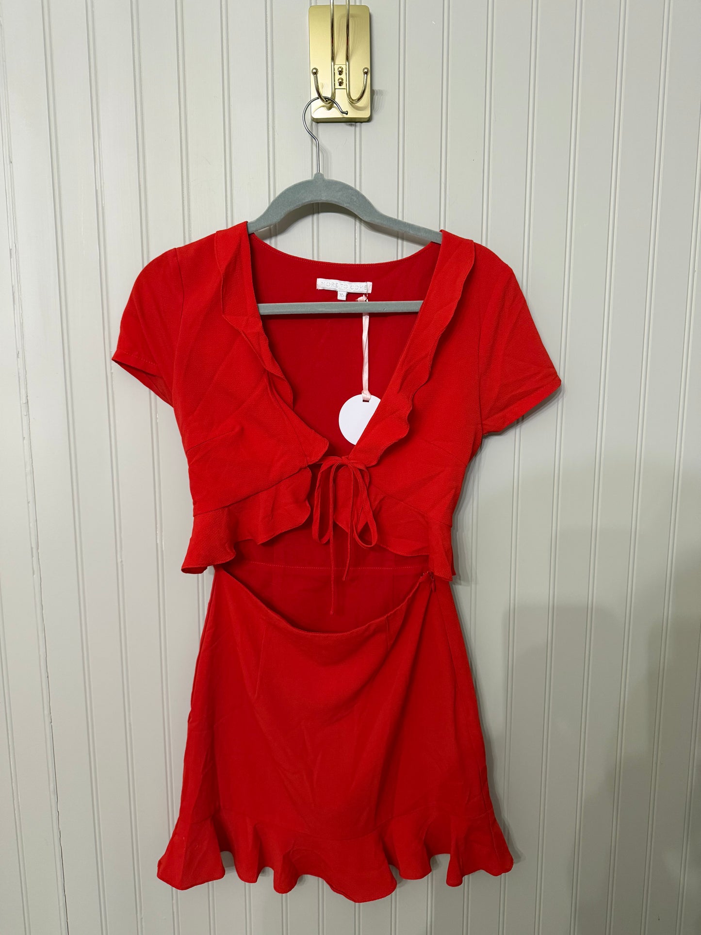 More To Come Cutout Dress Women’s XS Red NWT