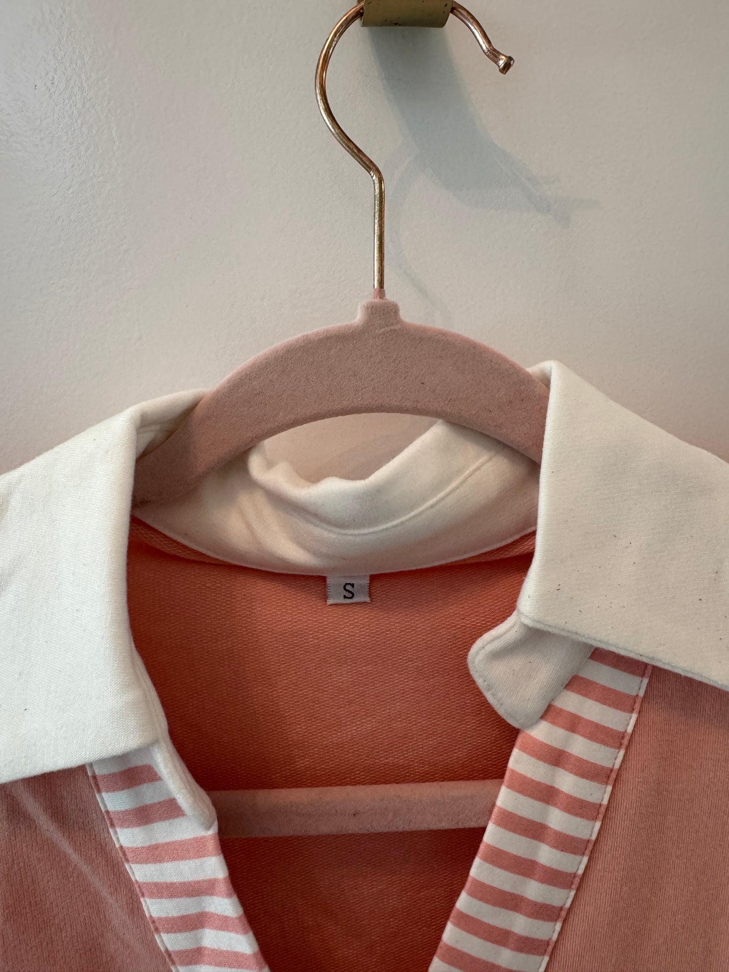 Oversized Polo Dress Women’s Small Light Pink