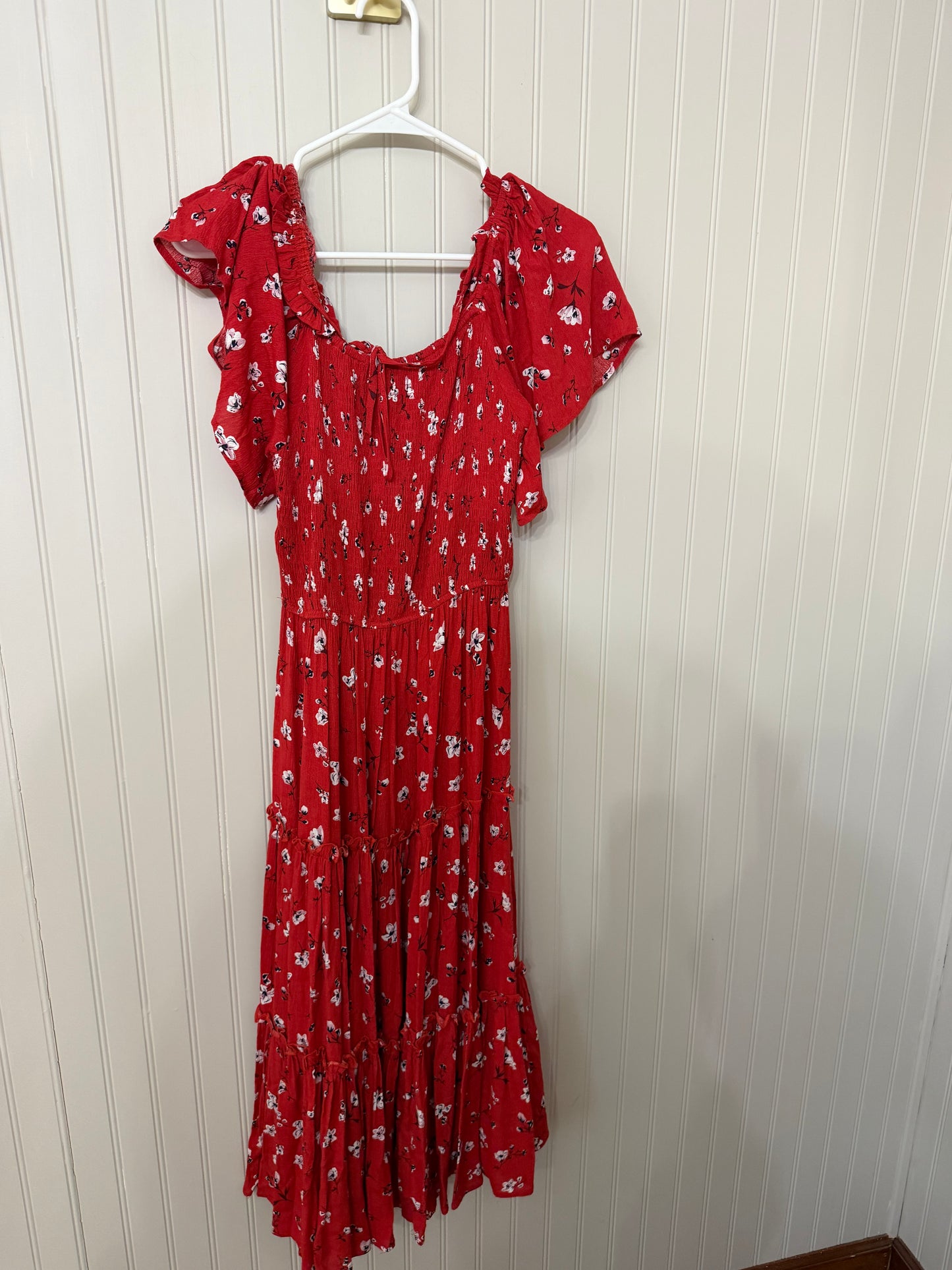 Ivy City Floral Maxi Dress Women’s XS Red