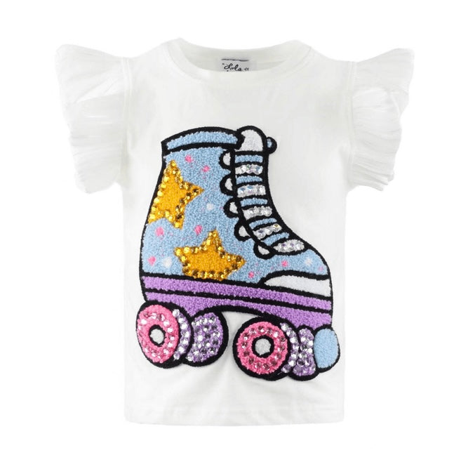 Lola + The Boys Roller Tee Toddler Size 4 White