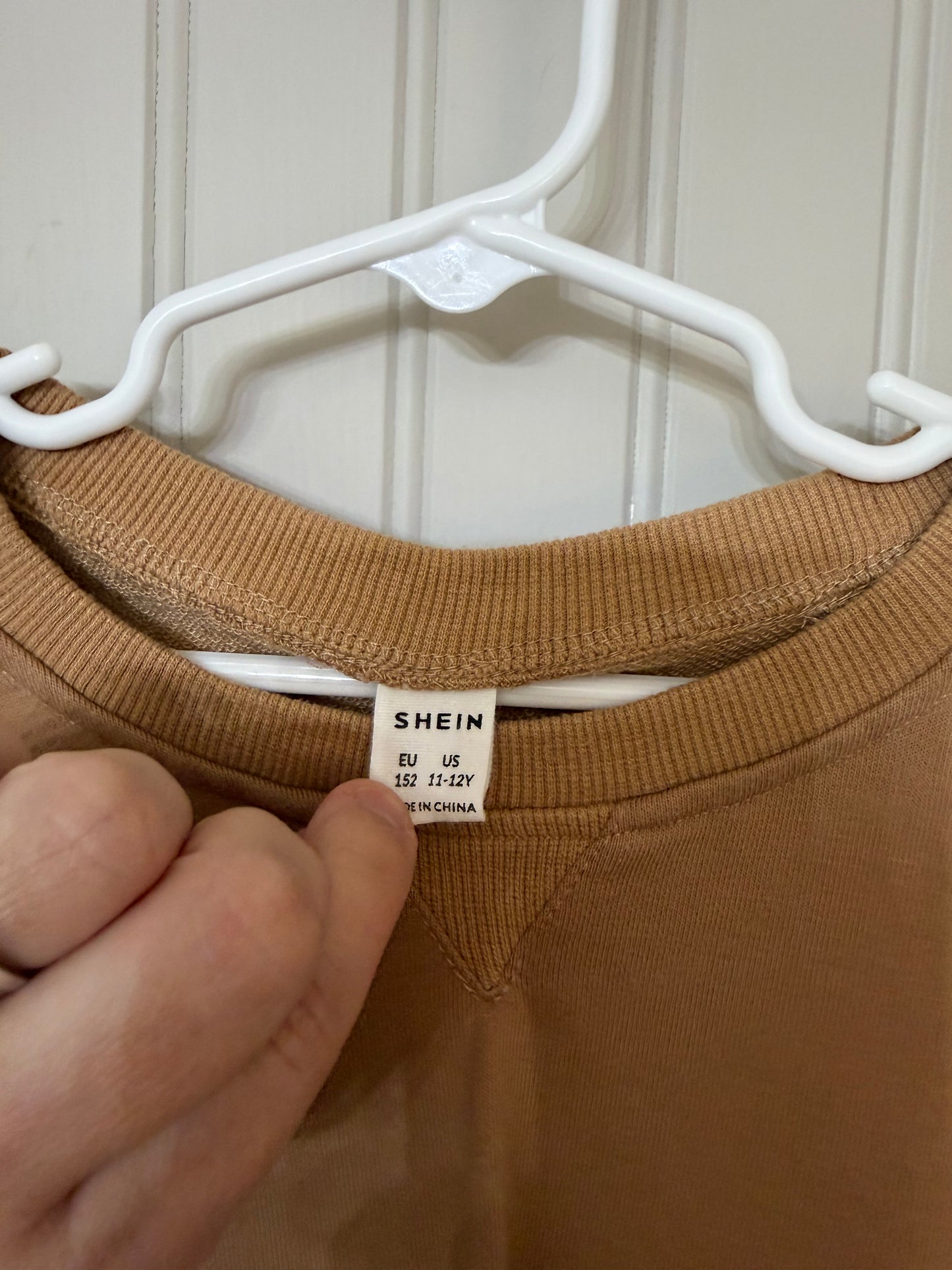 Knit Thermal Shirt Youth Size 11-12 Years Tan
