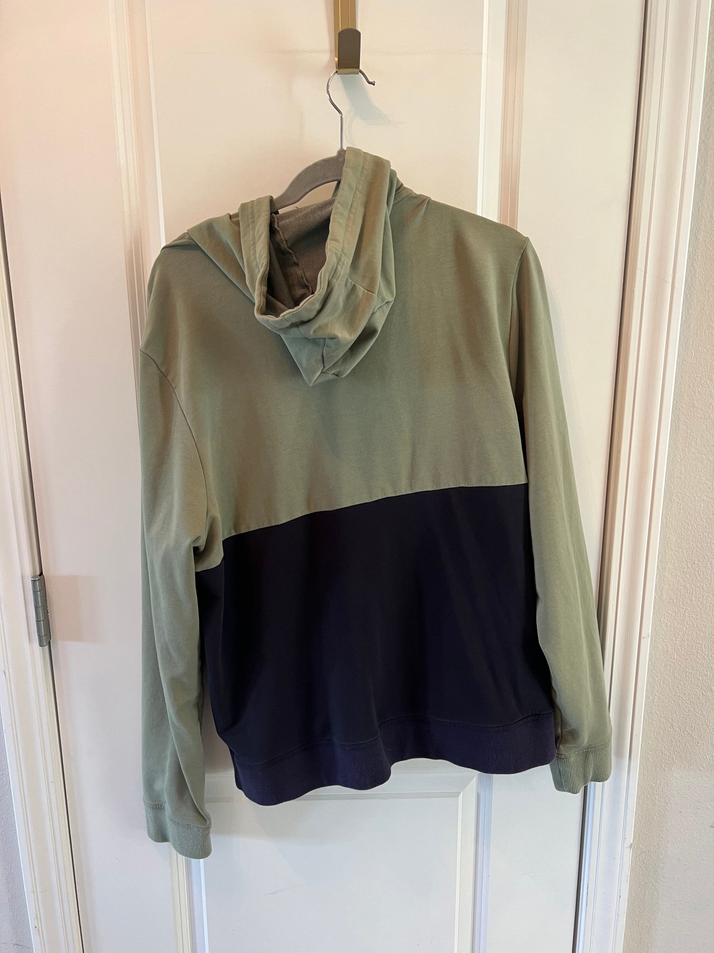 Tommy John Color Block Hoodie Men’s Size Large Sage Green