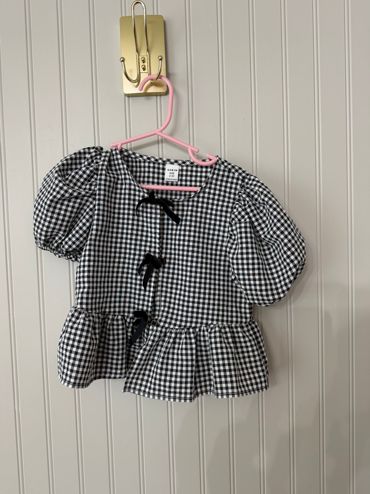Toddler Girl Bow Top Size 2/3Y