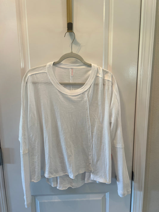 Free People Long Sleeve Top Women’s Size Small White