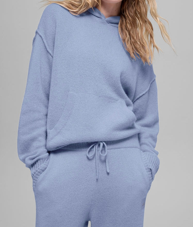 Alo Wool Cashmere Matching Set Women’s Small Winter Frost