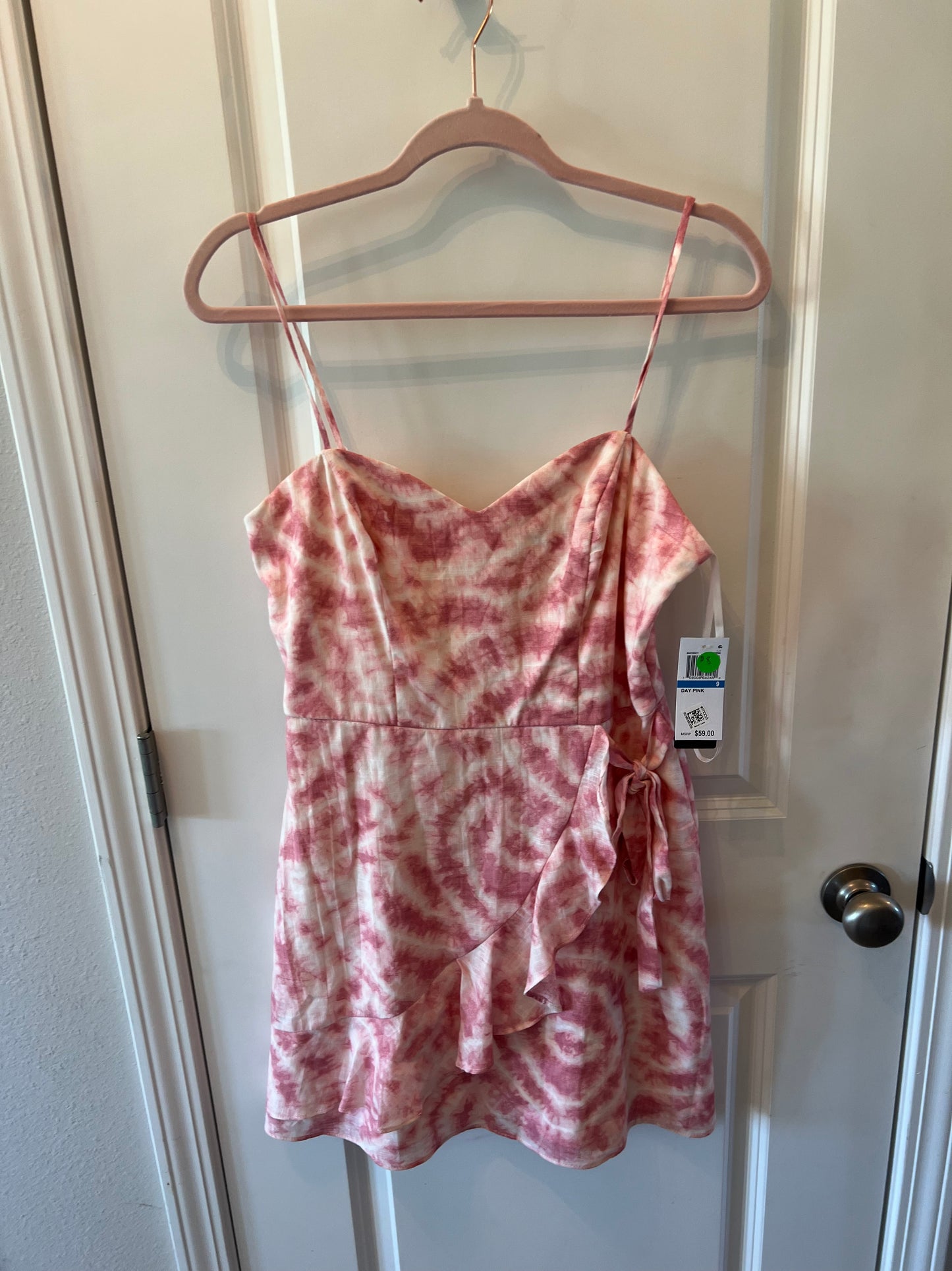 Tie Dye Dress Jrs Size 9  Pink