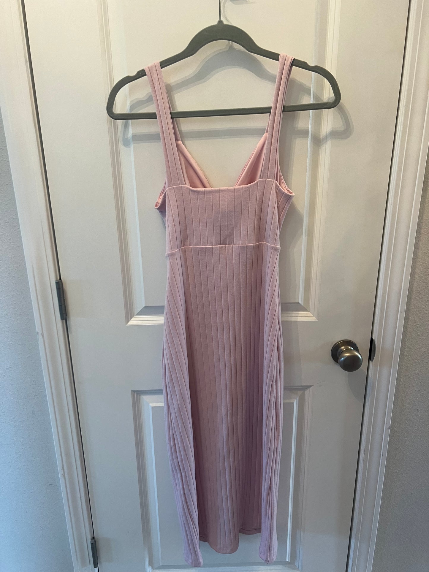 Altar’d State Ribbed Cutout Dress Women’s Size Small 4-6 Pink