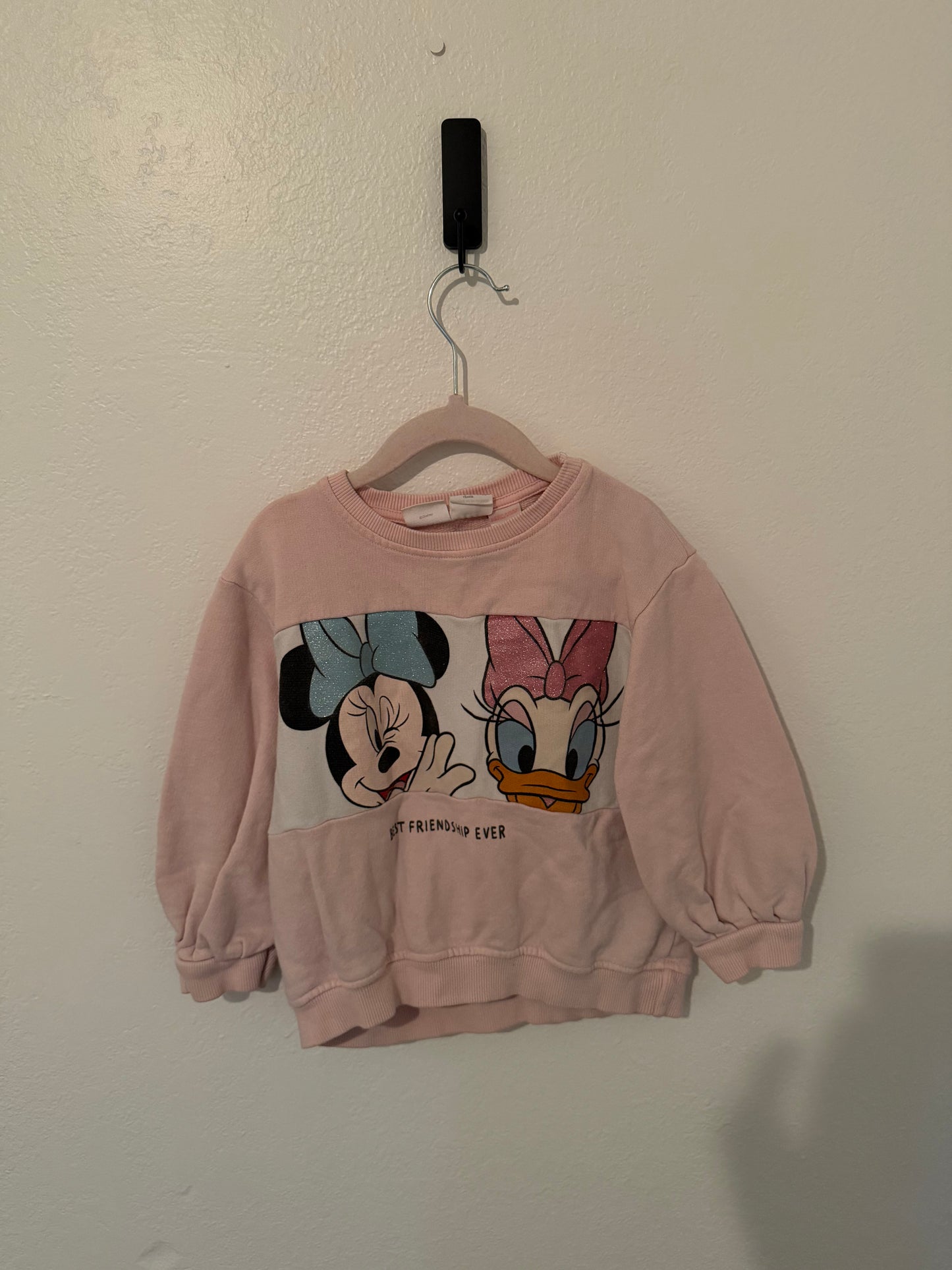 Zara x Disney Sweatshirt Toddler Size 3-4 Years Pink
