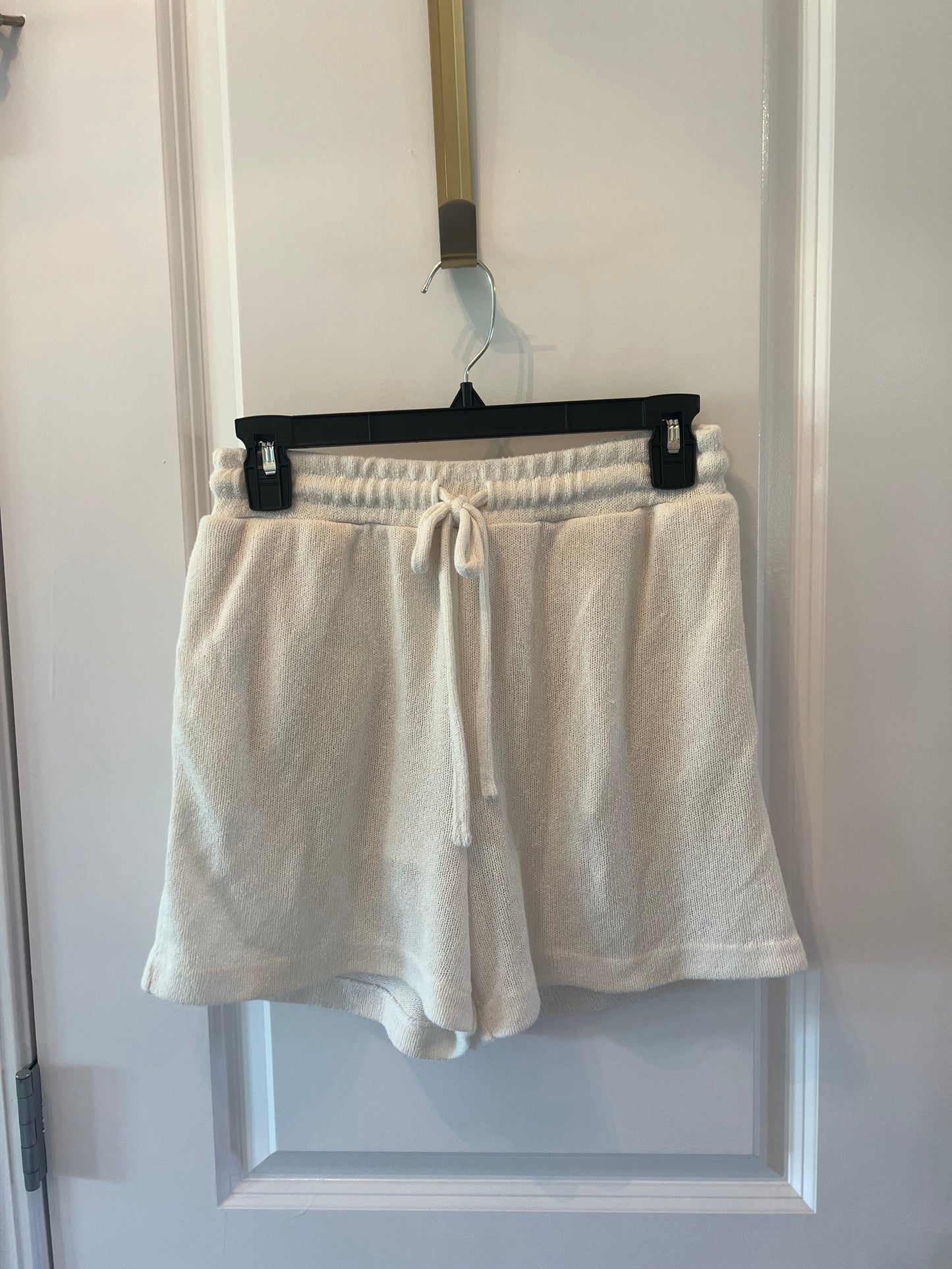 H&M Terry Drawstring Shorts Women’s Size XS White