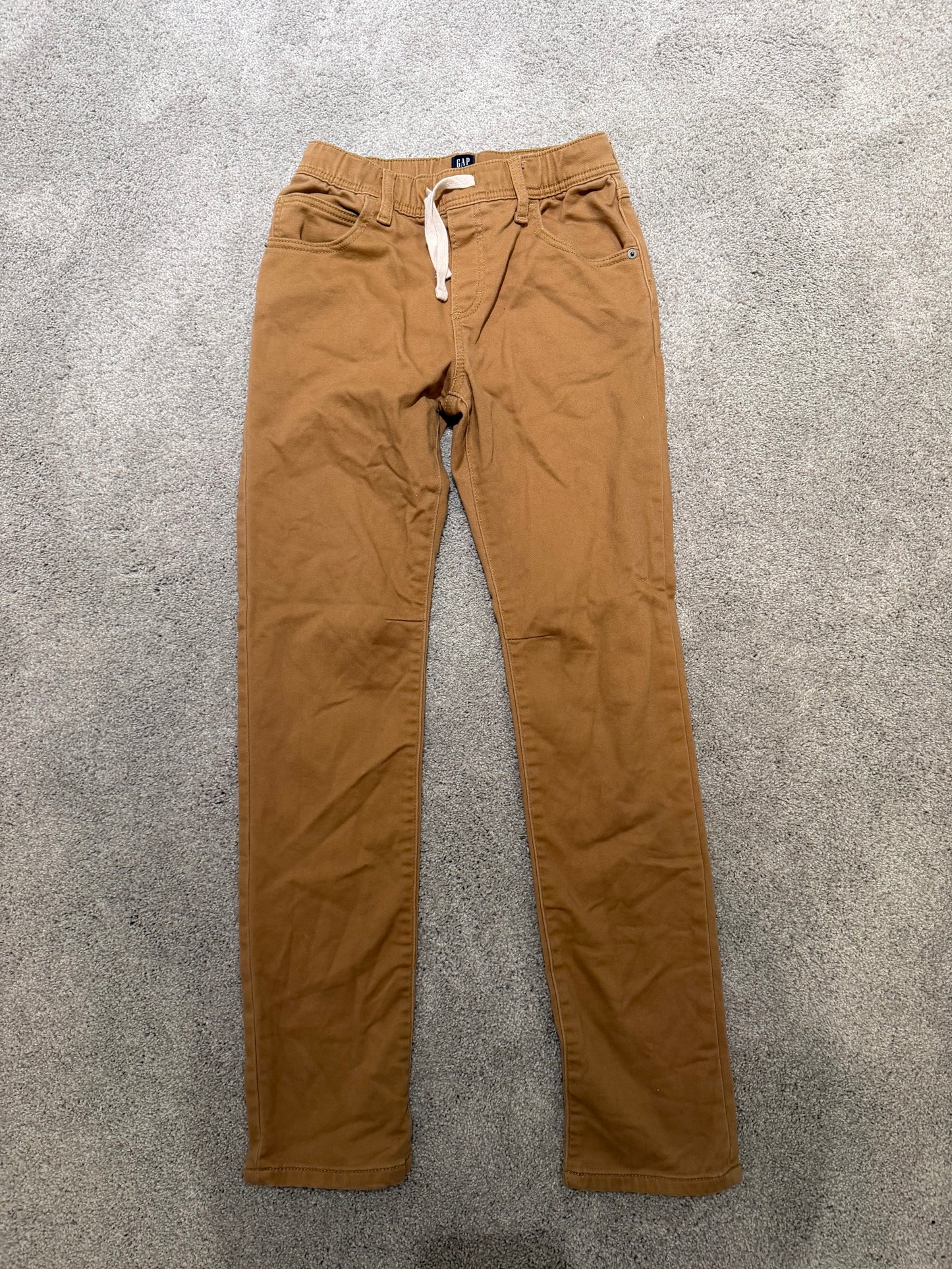Gap Drawstring Slim Pants Youth Size XXL 14 Years Tan