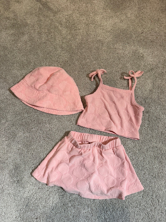 In My Jammers Seashell Matching Set Toddler Size 5T