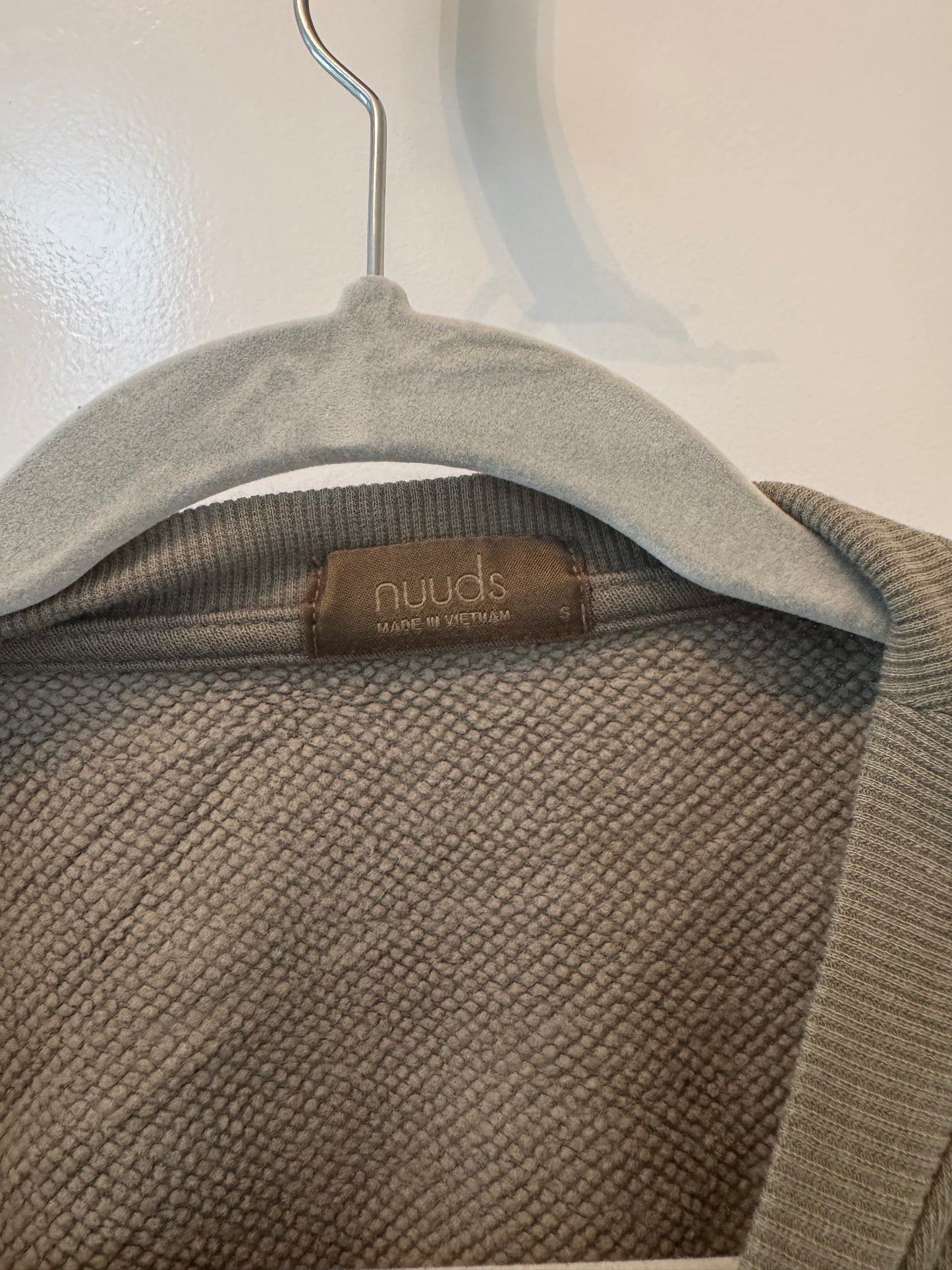 Nuuds Cinch Waist Sweatshirt Women’s Small Olive