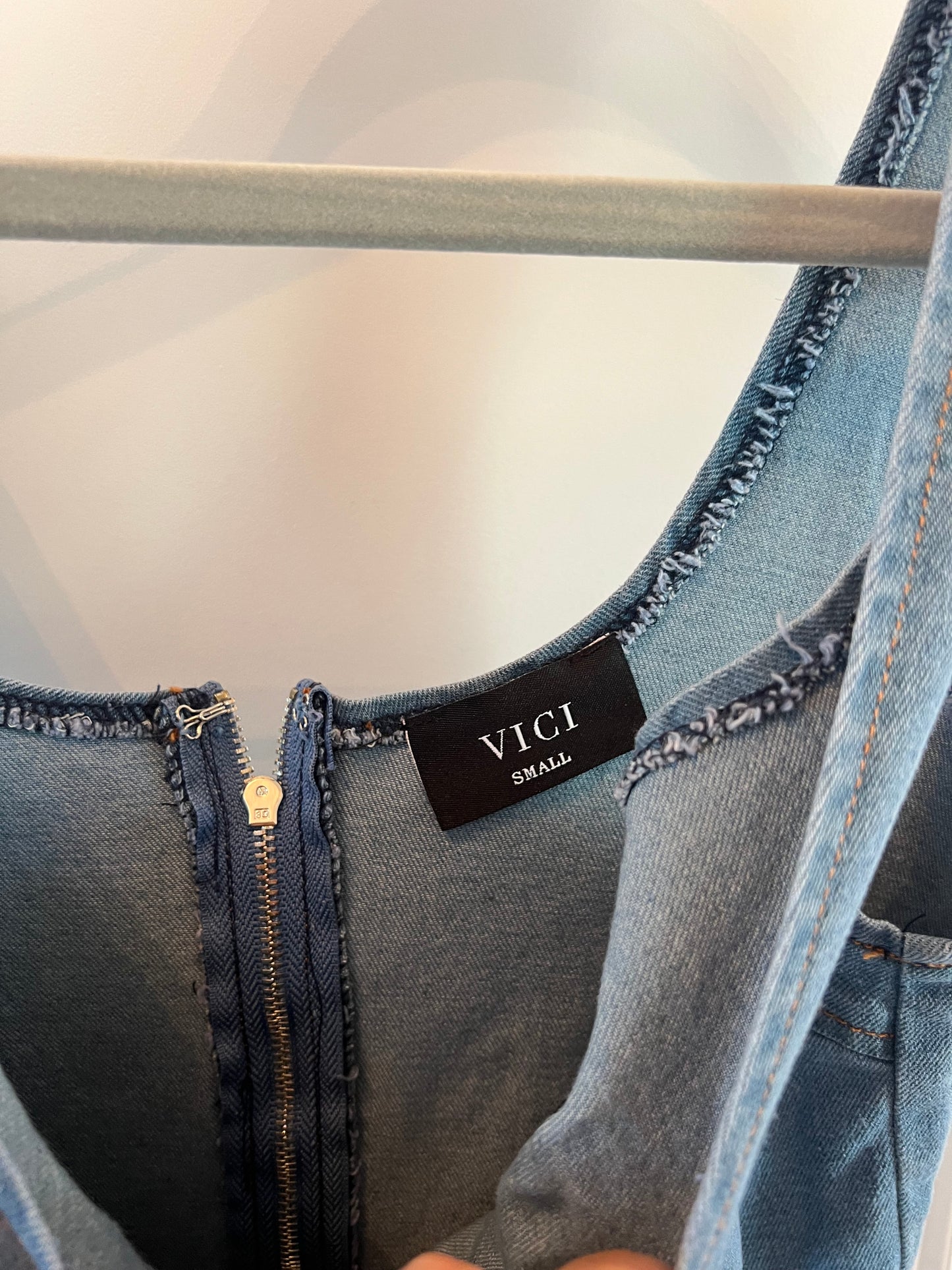 Vici Denim Dress Size Small (has stretch)