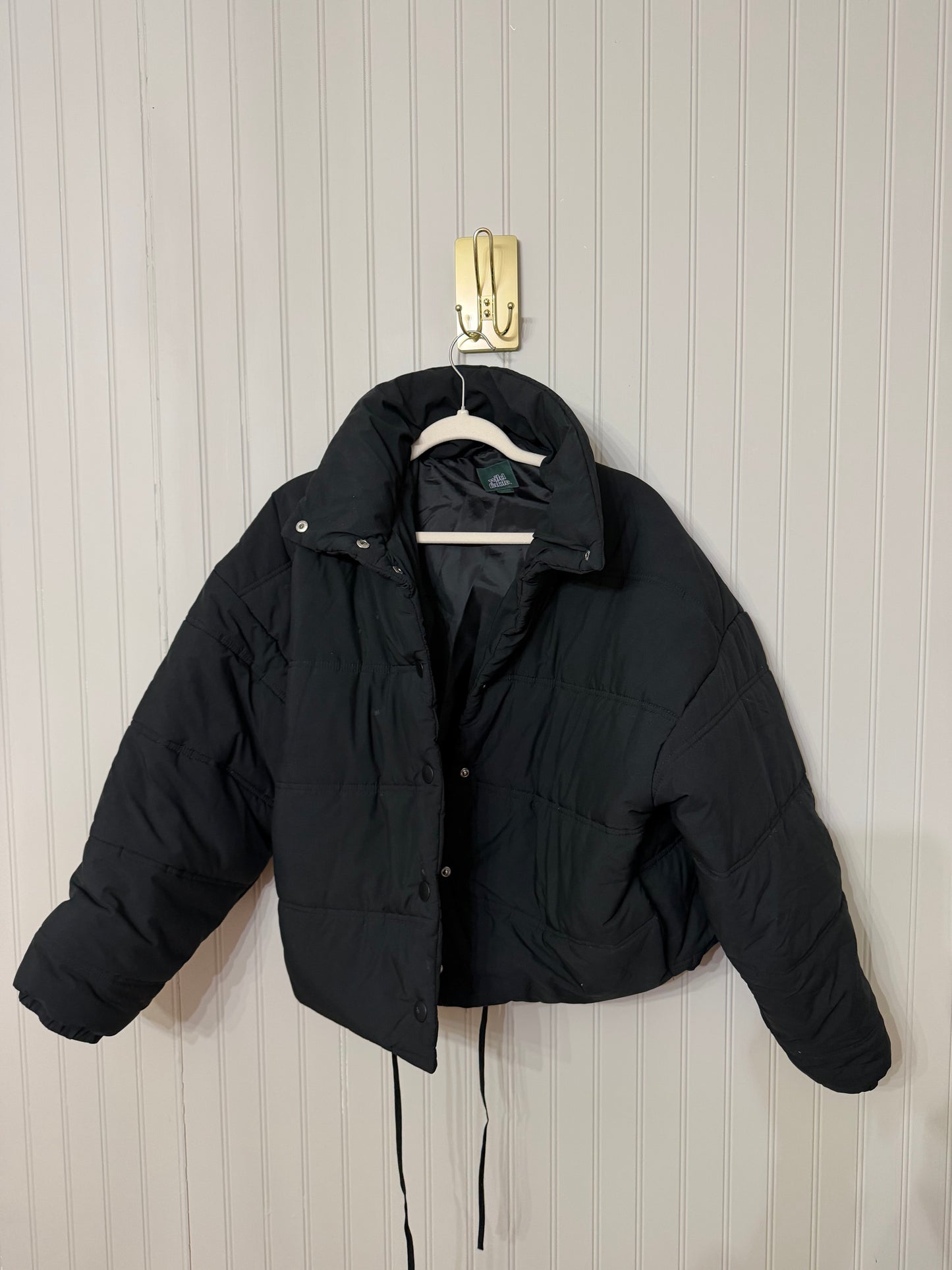 Wild Fable Puffer Coat Jrs Size Medium Black