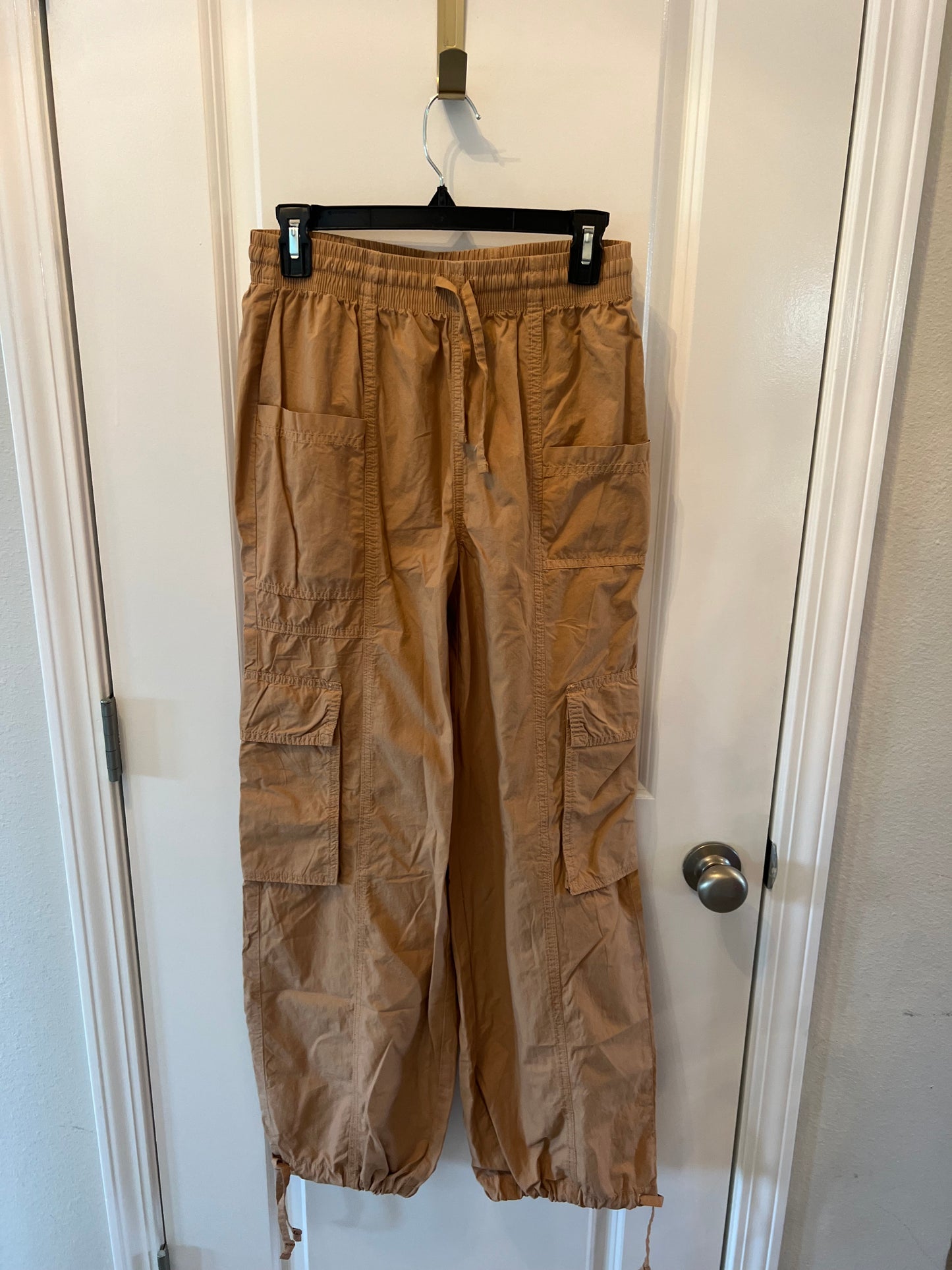 Aerie Drawstring Cargo Joggers Women’s Size XS Tan NWT