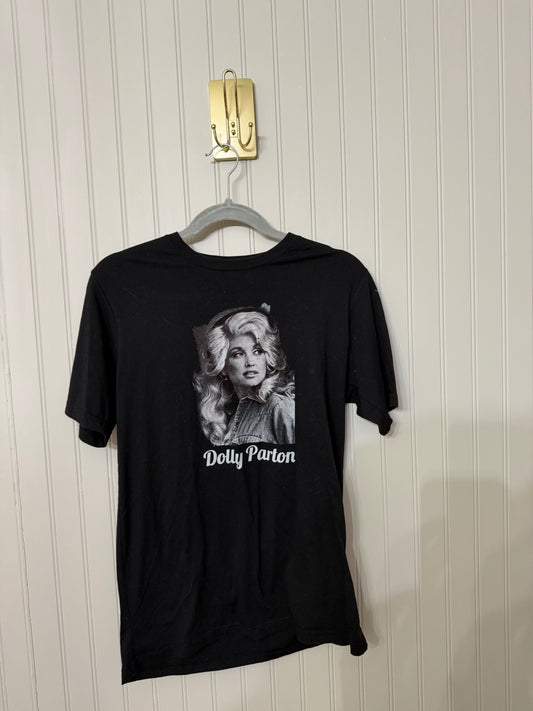 Dolly Parton Graphic Tee Women’s Medium Black