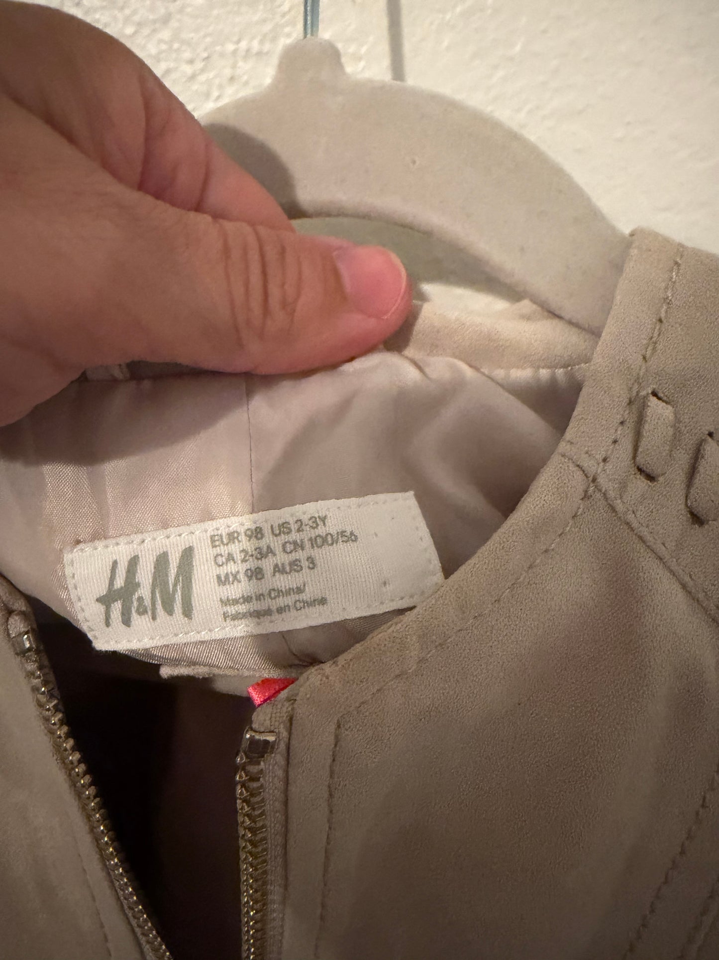 H&M Faux Leather Jacket Toddler Size 2-3 Years