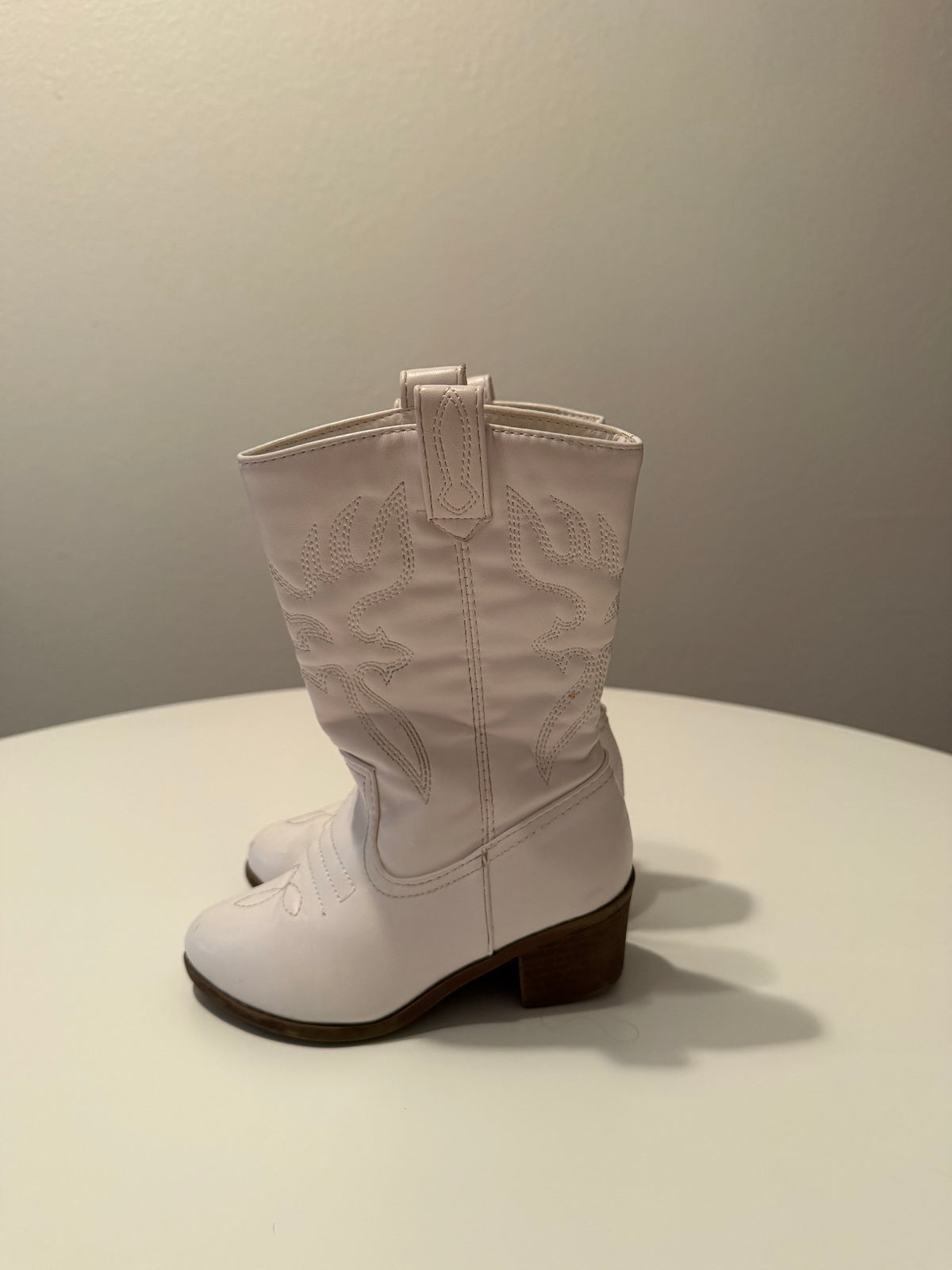 Toddler Girl White Boots Size 10