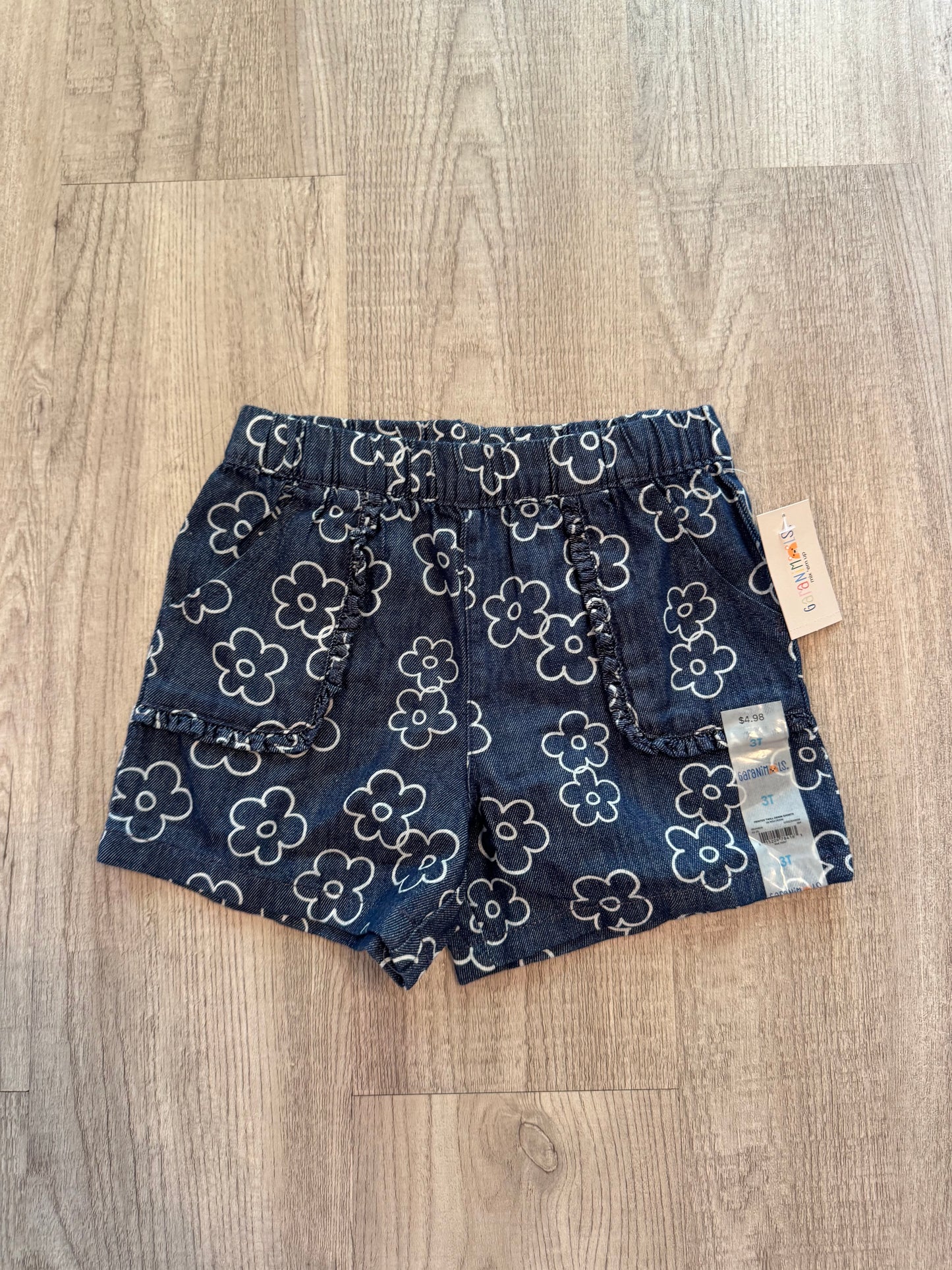 Toddler Flower Shorts Size 3T