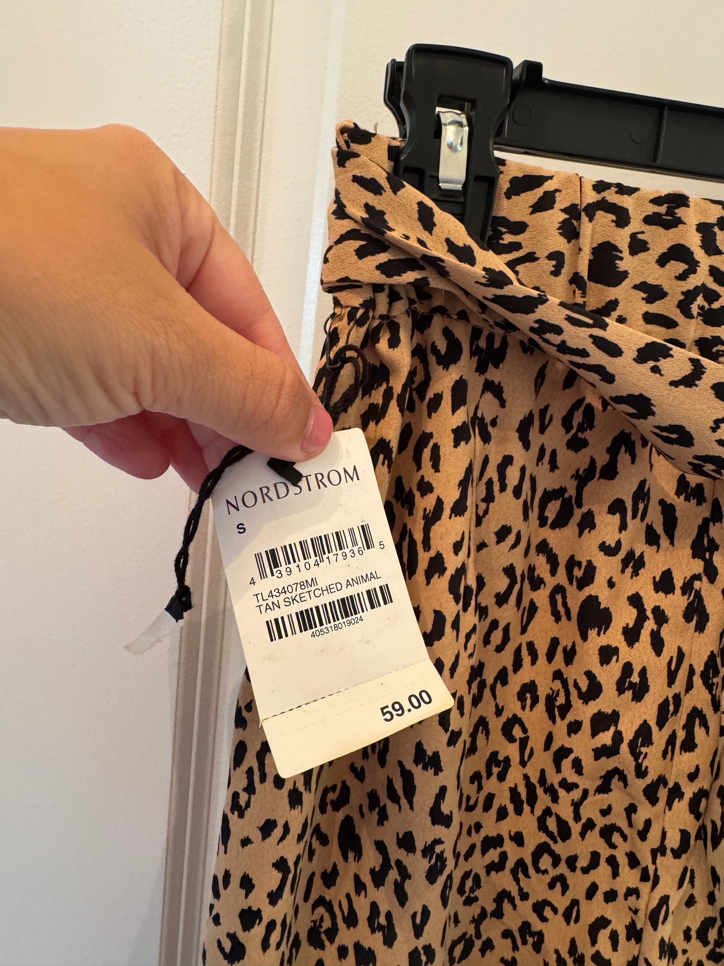 Nordstrom Cheetah Wide Leg Pants Women’s Small NWT