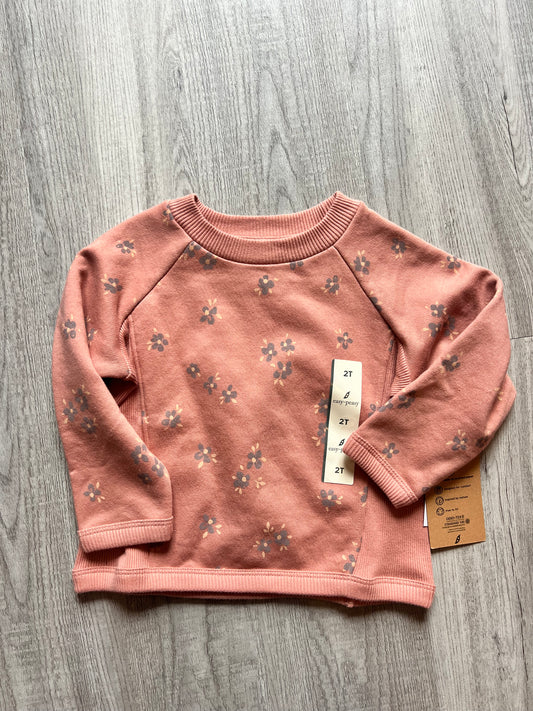 Easy Peasy Floral Sweatshirt Toddler Girl’s Size 2T Mauve