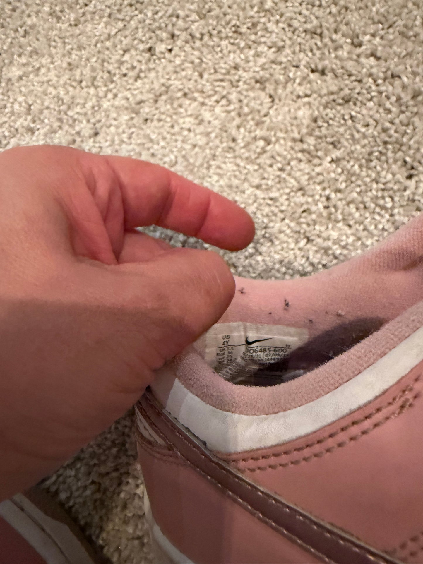 Nike youth Pink Shoes Size 4