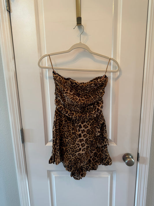 Olivaceous Leopard Romper Women’s Small