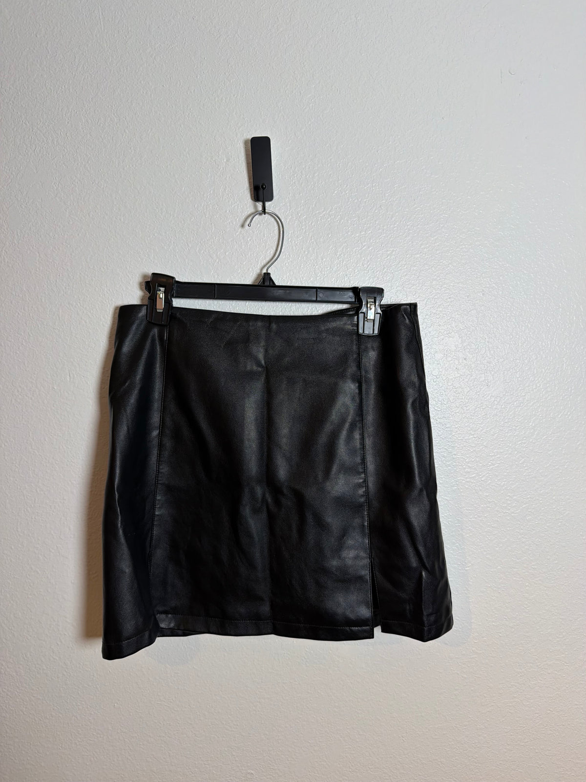 Faux Leather Black Skirt Size 8