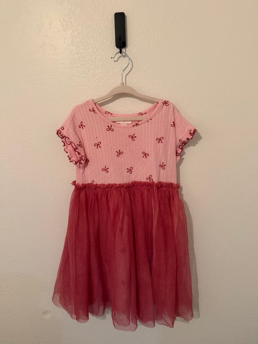 Cat & Jack Bow Tulle Dress Toddler Size 4T