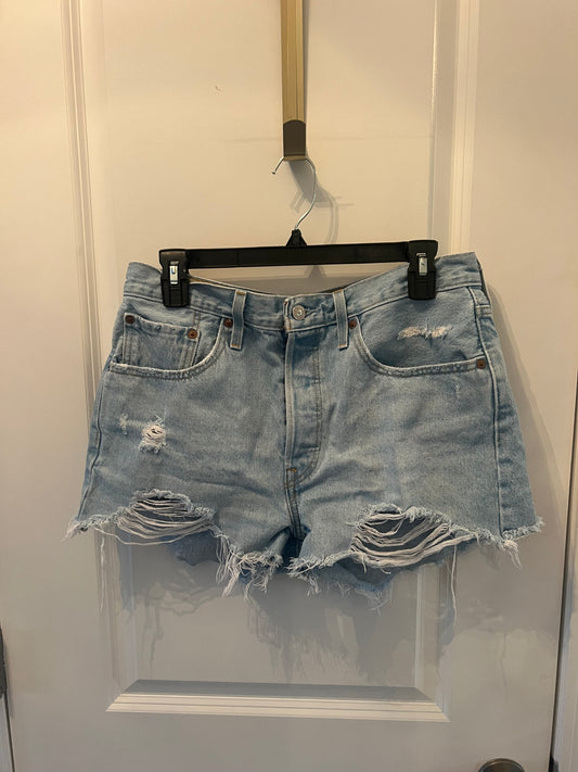 Levi’s Distressed Cutoff 501 Denim Shorts Women’s Size 30