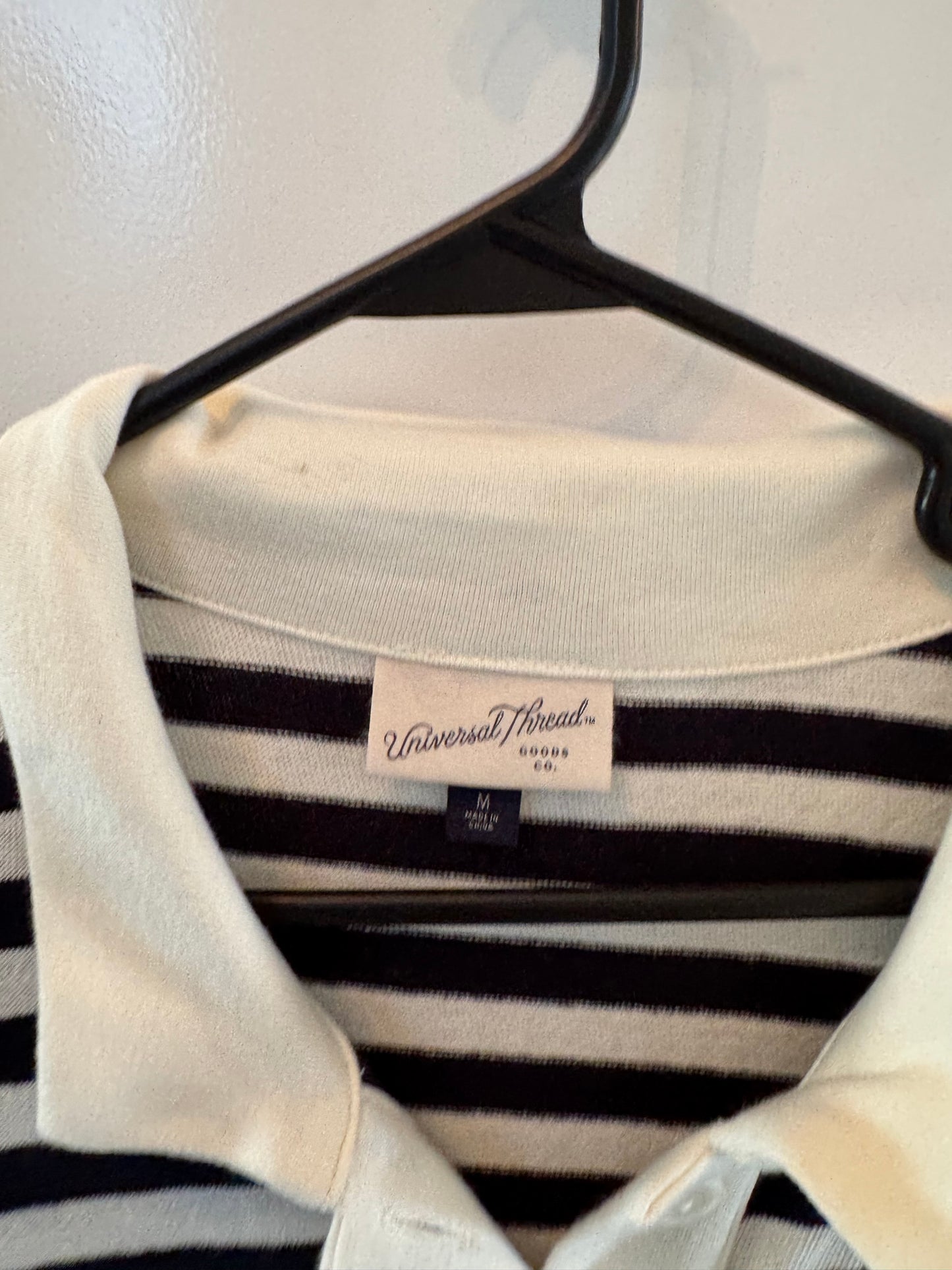 Universal Thread Stripe Knit Mini Shirt Dress Women’s Medium