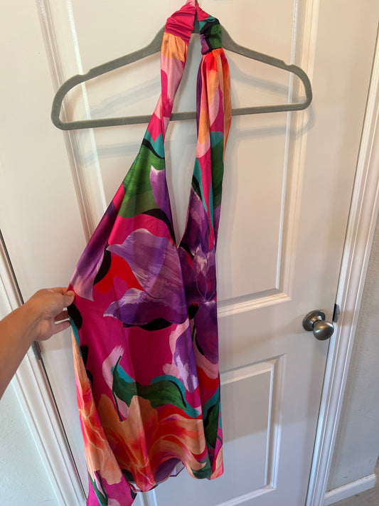 Show Me Your Mumu Tropical Floral Dress Women’s Size Medium 8-10 Pink