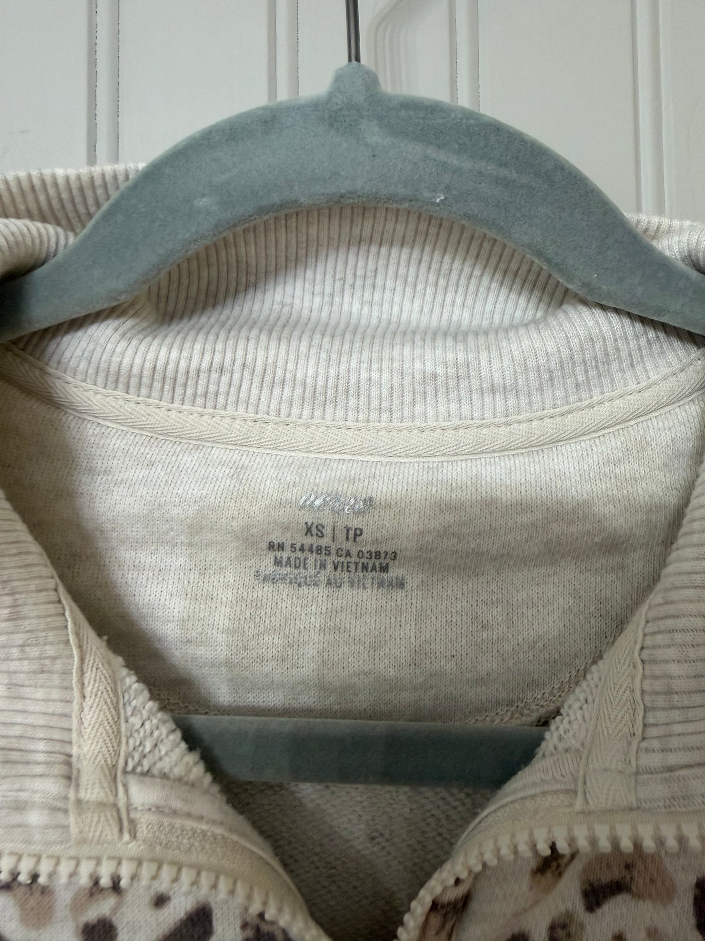 Aerie Cheetah Quarter Zip Women’s XS
