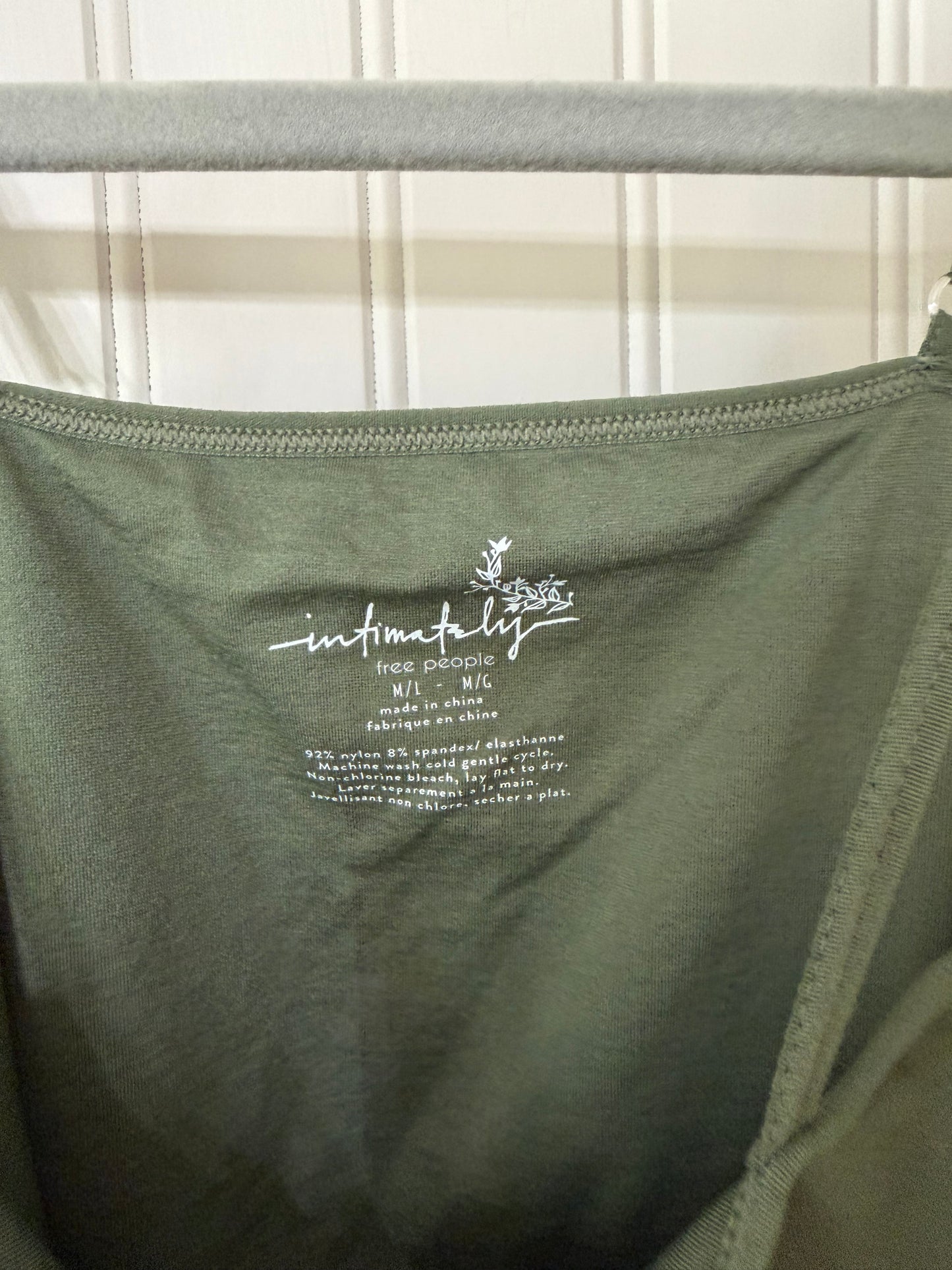 Free People Cami Women’s M/L Moss NWT