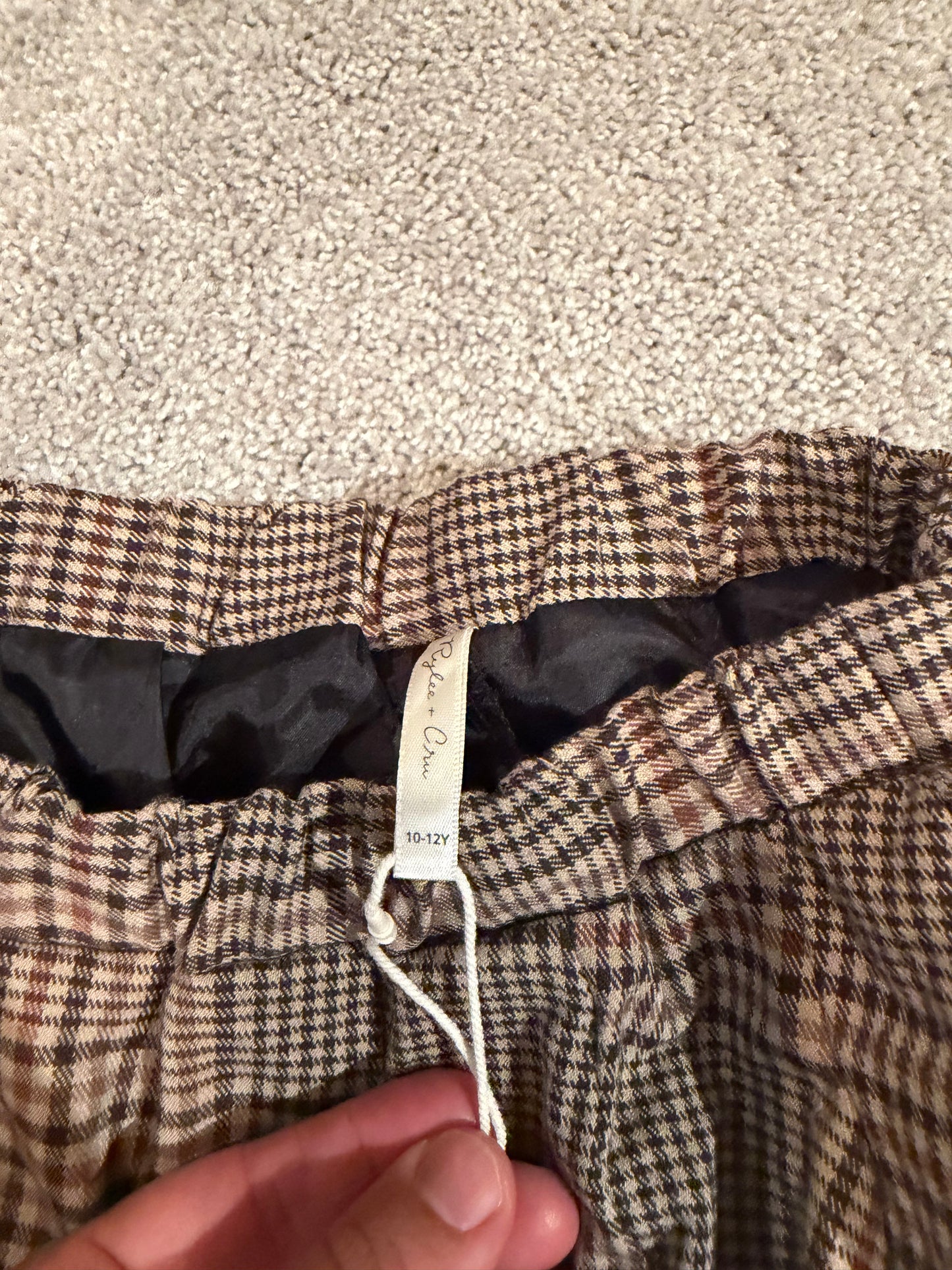 Rylee + Cru Plaid Skirt Girl’s Size 10/12 Years NWT