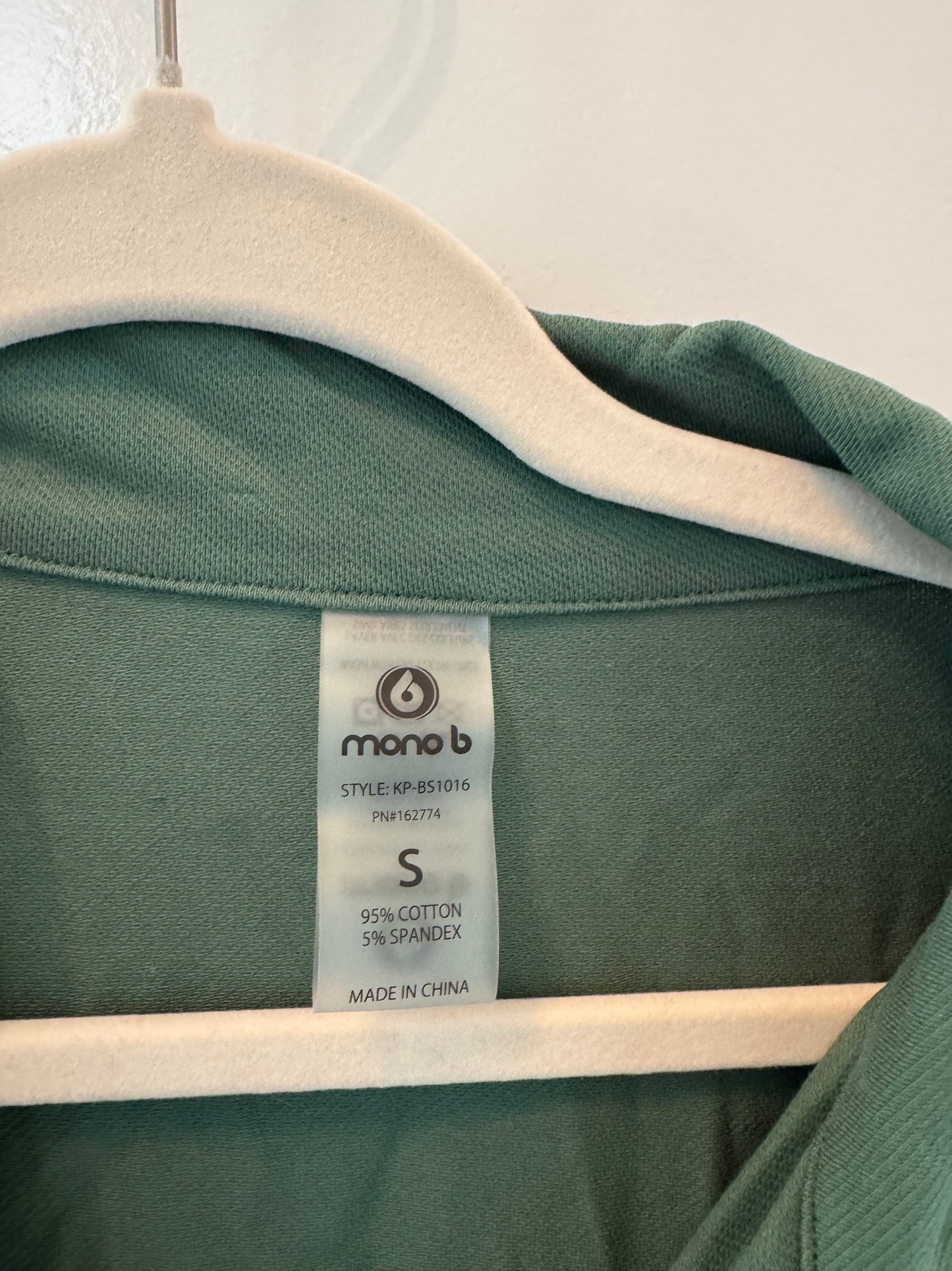 Mono B Utility Jumpsuit Women’s Small Green